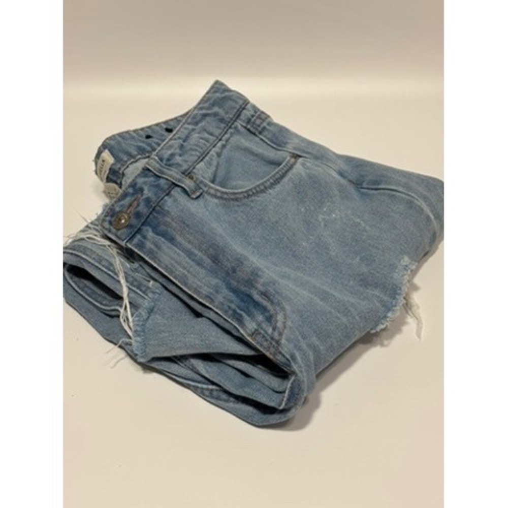 H&M Coachella Jeans Women 8 Blue Mom High Rise Distressed Ripped Raw Hem Denim - Picture 10 of 10
